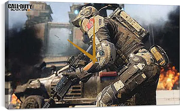 Часы картина - Call Of Duty: Black Ops III