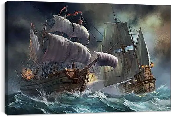 Постер на подрамнике - Корабли