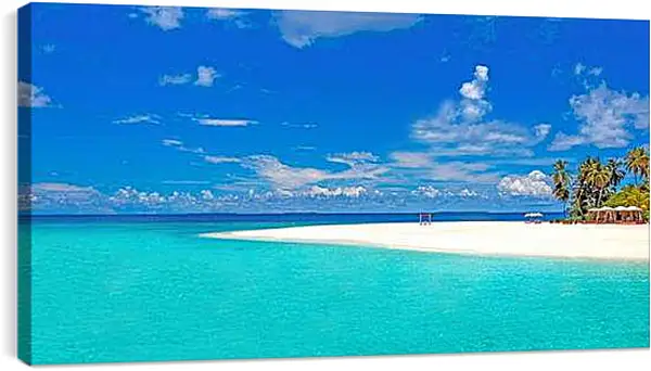 Постер на подрамнике - Море и пляж