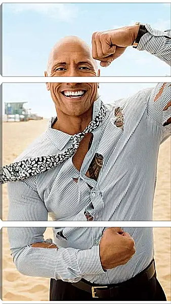 Модульная картина - Dwayne Douglas Johnson. Дуэйн Джонсон (Скала)
