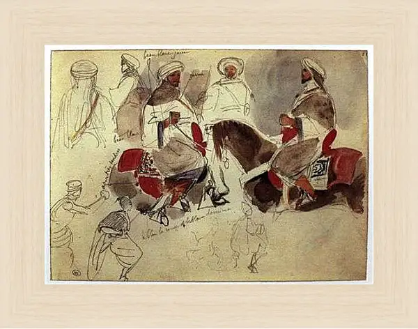 Картина в раме - Sketchbook. Эжен Делакруа