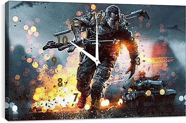 Часы картина - Battlefield 4