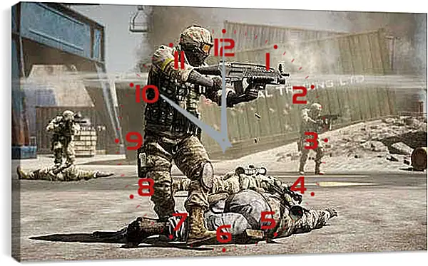 Часы картина - Battlefield: Bad Company 2