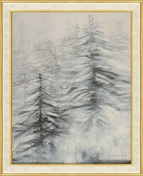 Картина в раме - Лес
