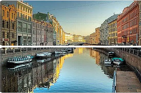 Модульная картина - Канал Петербурга