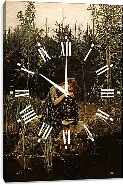 Часы картина - Аленушка. Виктор Васнецов