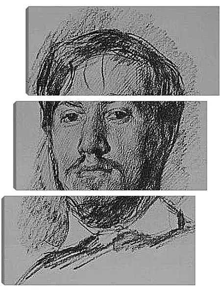 Модульная картина - Автопортрет-2. Валентин Александрович Серов