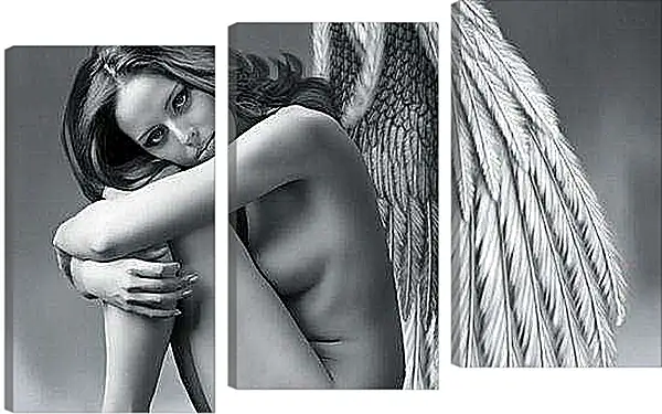 Модульная картина - Девушка с крыльями