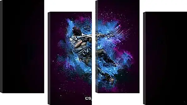 Модульная картина - CS Blue