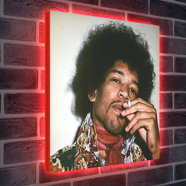 Лайтбокс световая панель - Джими Хендрикс. Jimi Hendrix