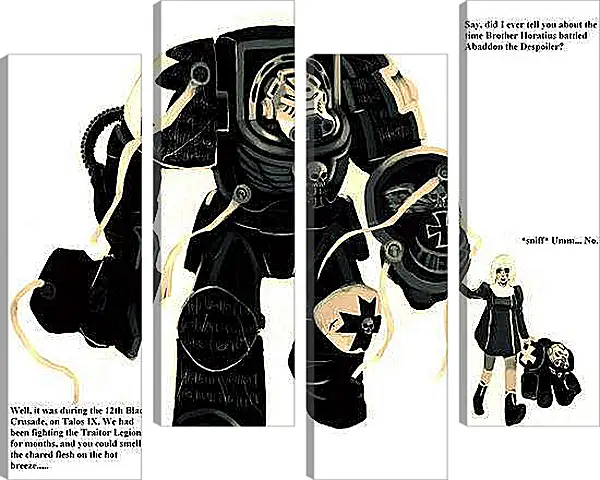 Модульная картина - Warhammer