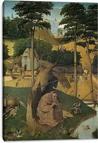 Постер на подрамнике - Tentation de Saint Antoine. Иероним Босх