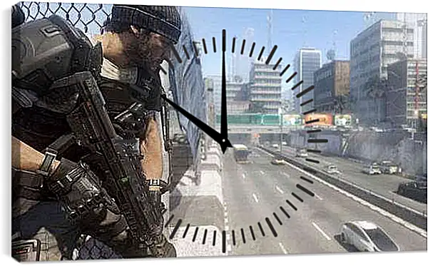 Часы картина - Call Of Duty: Advanced Warfare