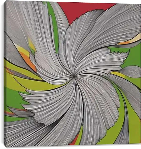 Постер на подрамнике - Цветок Абстракции