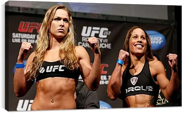 Постер на подрамнике - UFC. MMA. Ронда Роузи перед боем.
