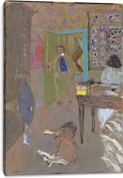 Постер на подрамнике - Interior at Saint-Jacut. Эдуар Вюйар