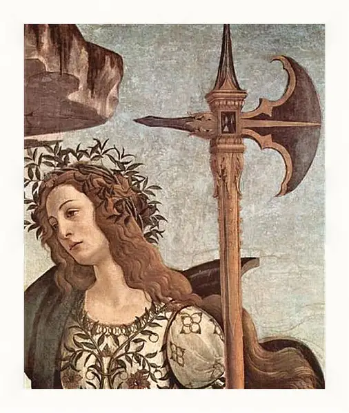 Картина в раме - Minerva and the Centaur (detail) Сандро Боттичелли