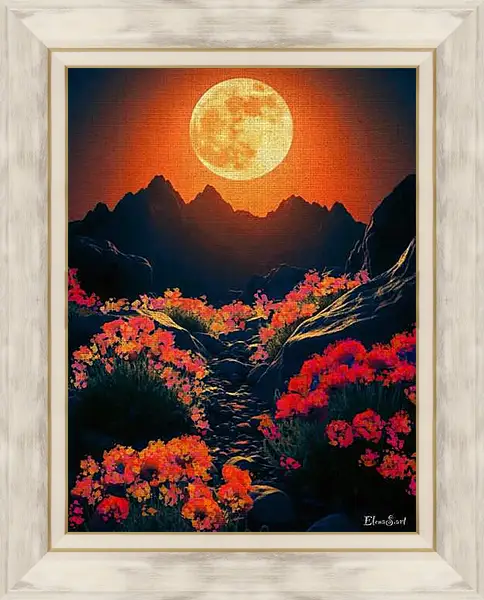 Картина в раме - Moon 2