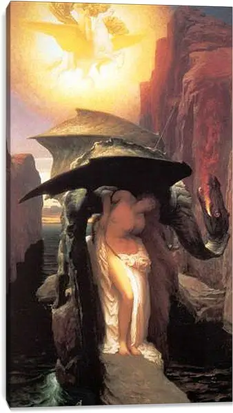 Постер на подрамнике - Perseus and Adromeda. Персей и Андромеда. Барон Фредерик Лейтон