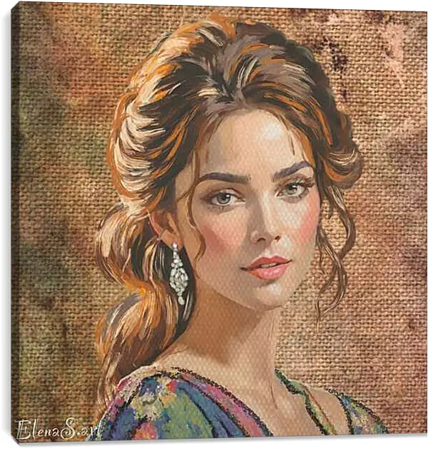 Постер на подрамнике - Color portrait 36