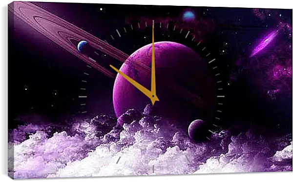 Часы картина - Планеты