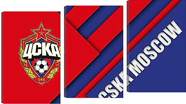 Модульная картина - Эмблема ФК ЦСКА Москва