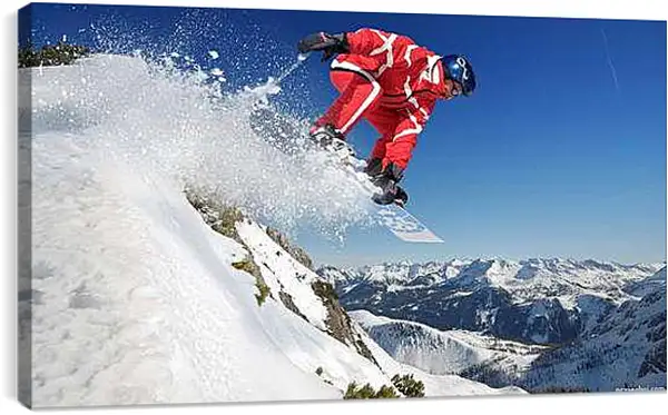 Постер на подрамнике - Сорвавшись вниз