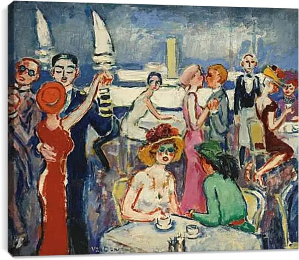 Постер на подрамнике - Довиль (радость жизни). Кес ван Донген