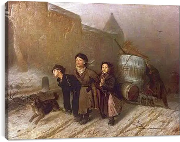 Постер на подрамнике - Тройка. Перов Василий