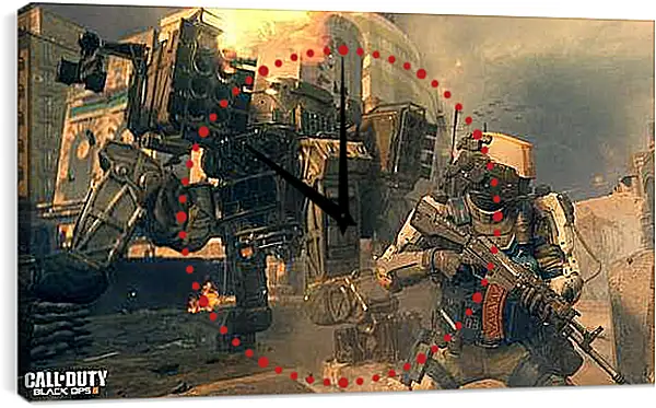 Часы картина - Call Of Duty: Black Ops III