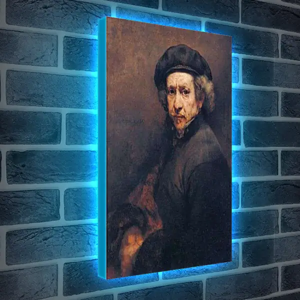 Лайтбокс световая панель - Selbstportrait. Рембрандт