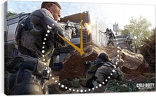 Часы картина - Call Of Duty: Black Ops III