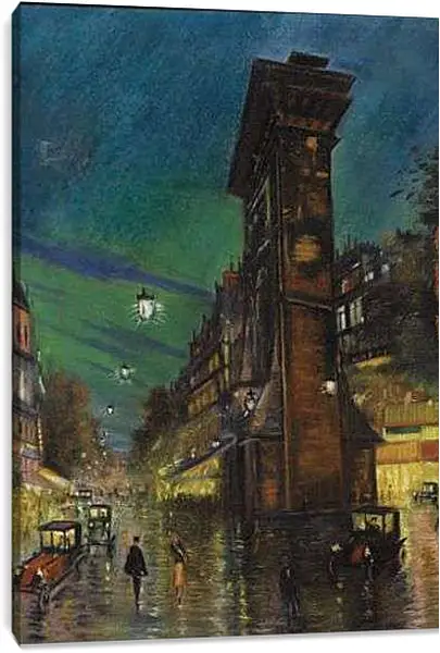 Постер на подрамнике - Париж. Коровин Константин