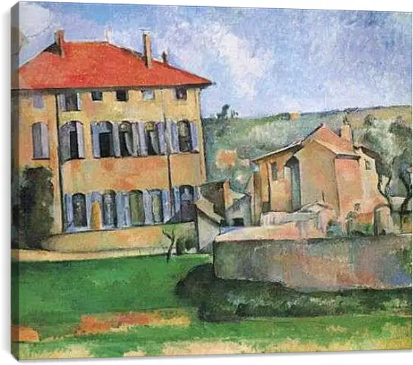 Постер на подрамнике - Le Jas de Bouffan. Поль Сезанн