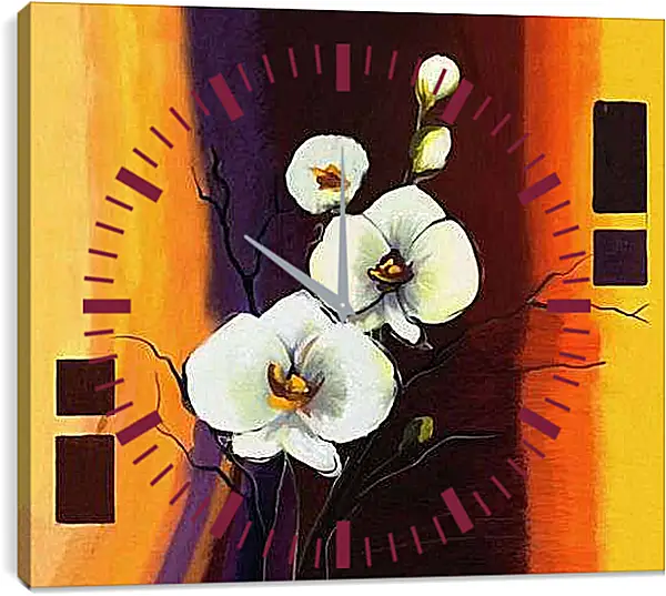 Часы картина - Маки