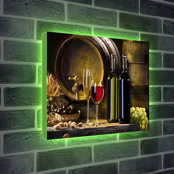 Лайтбокс световая панель - Дегустация. Винный погреб.