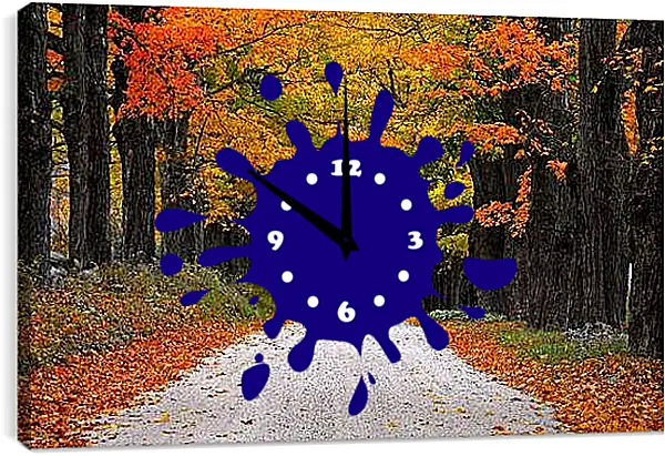 Часы картина - Осень