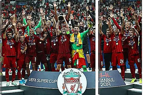 Модульная картина - Победа в суперкубке. Ливерпуль. Liverpool