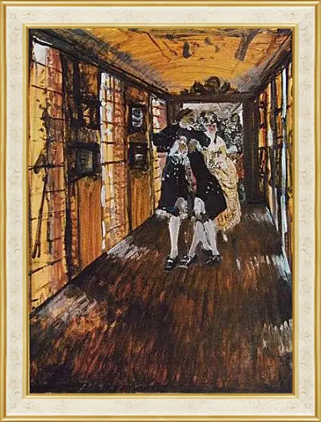 Картина в раме - Пётр1 в Монплезире. Валентин Александрович Серов