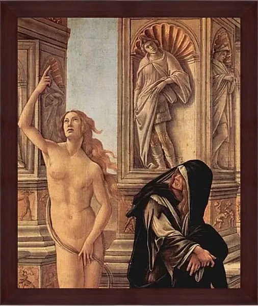 Картина в раме - The Calumny of Apelles (detail) Сандро Боттичелли
