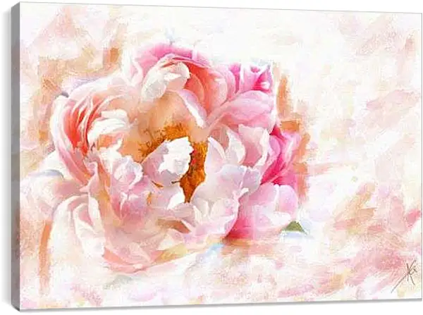 Постер на подрамнике - Пион