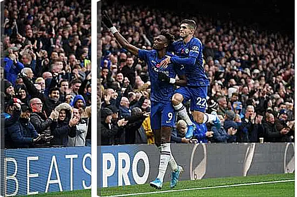 Модульная картина - Празднование гола. ФК Челси. FC Chelsea