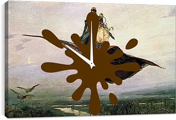 Часы картина - Ковер-самолет. Виктор Васнецов