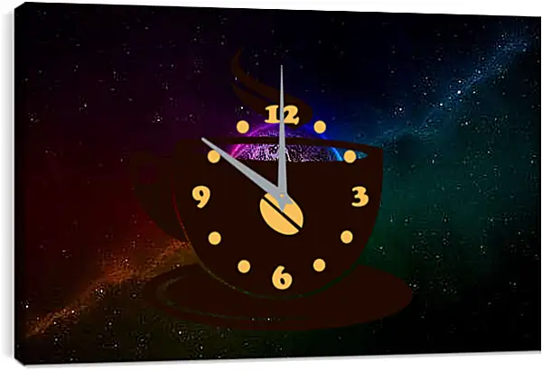 Часы картина - Космос