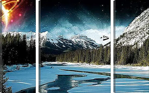 Модульная картина - Зима