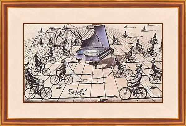 Картина в раме - Study for a Ballet. Сальвадор Дали