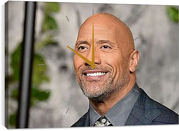 Часы картина - Dwayne Douglas Johnson. Дуэйн Джонсон (Скала)