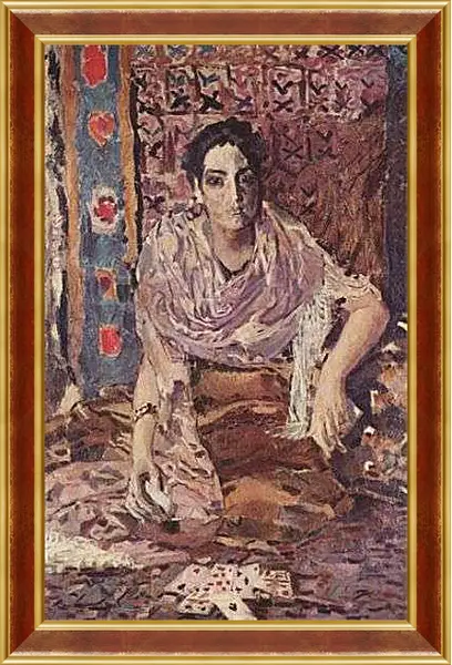 Картина в раме - Гадалка. Врубель Михаил