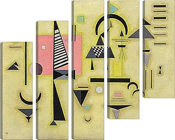 Модульная картина - Strong pink. Кандинский Василий