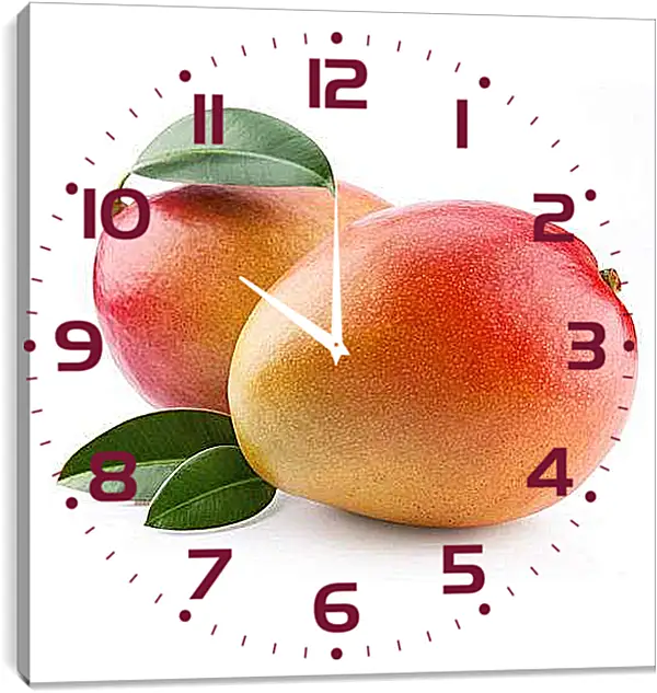 Часы картина - Манго. Солнечные Манго.